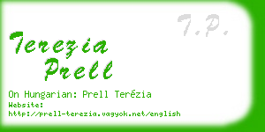 terezia prell business card